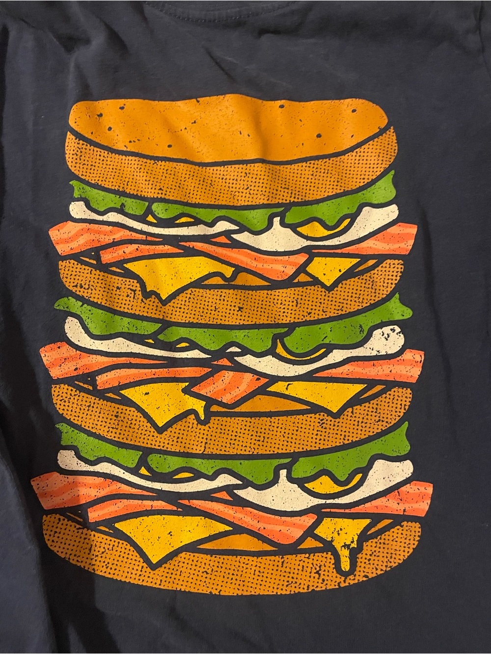 Appaman Navy Long-Sleeve Burger Stack Tee - Picture 4 of 5